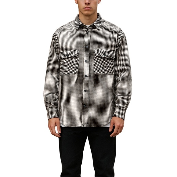 Vintage 90s Eddie Bauer McKinley Cloth Heavy Flannel Plaid Shirt Men’s XL - Picture 1 of 10